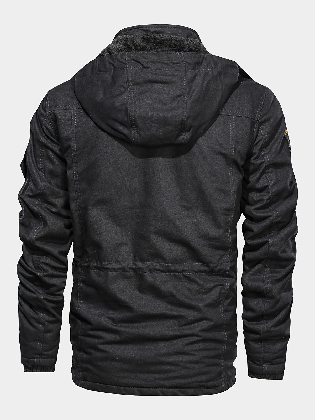 Veste pour homme, coupe-vent, à col montant, kaki