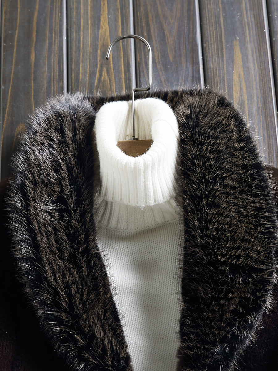 Veste en fausse fourrure longue, réversible, photo 7