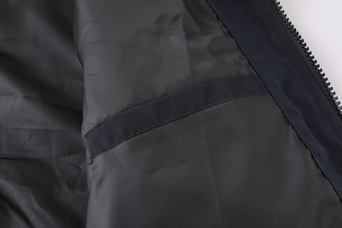 Veste pour homme, à col montant, kaki