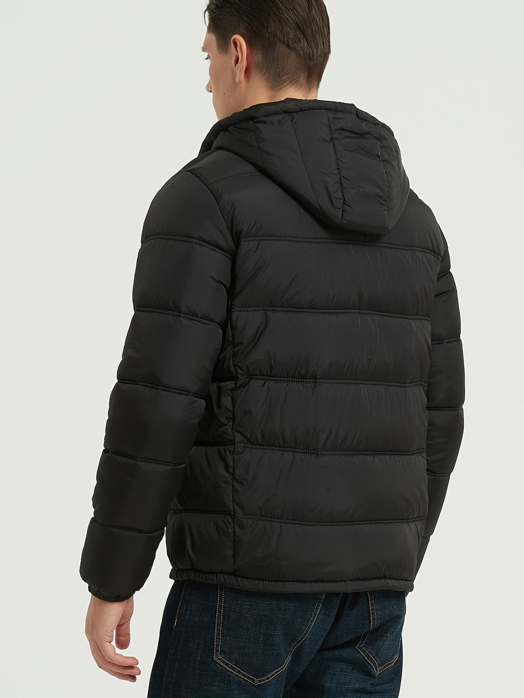 Manteau matelassé pour homme, à capuche, modele 2