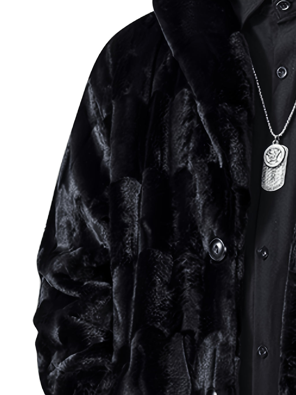 Manteau pour homme, à revers, modele 2