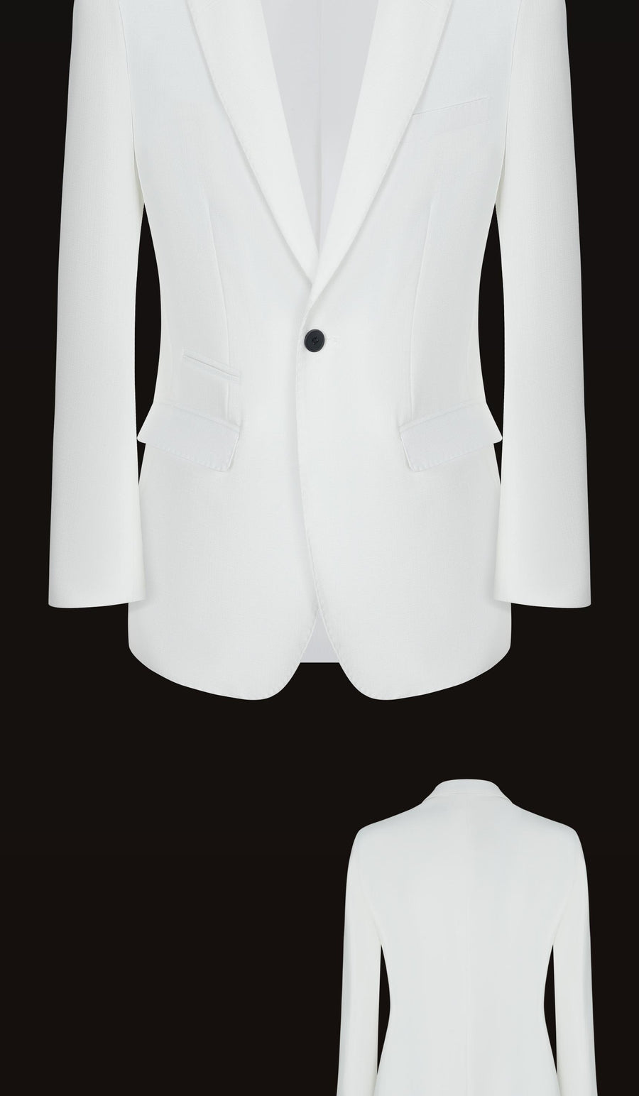 Manteau, à revers, laiteux, photo 7