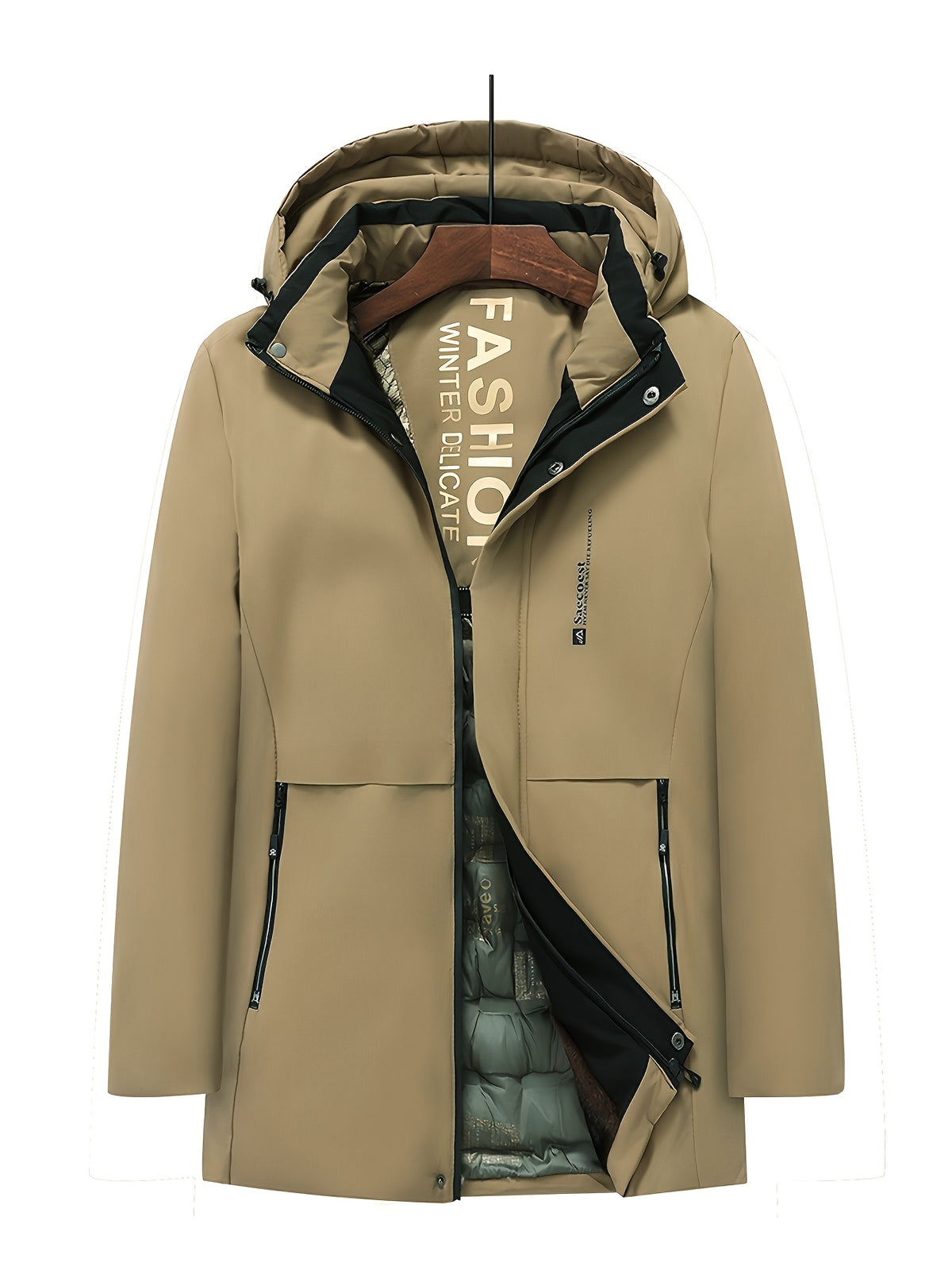 Veste pour homme, coupe-vent, à capuche, modele 5