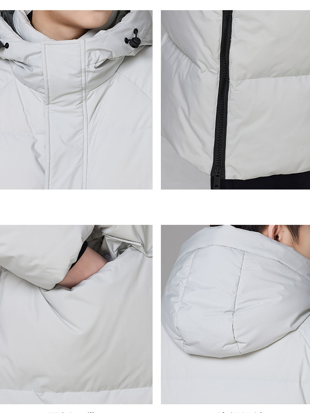 Doudoune matelassée pour homme, coupe-vent, à capuche