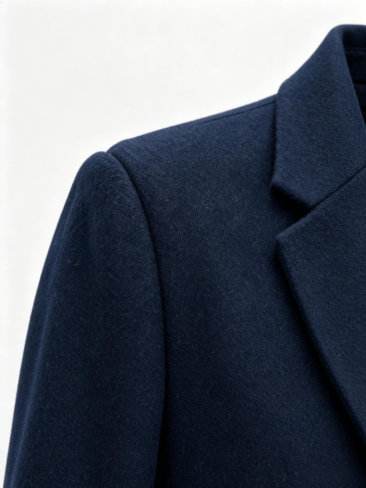 Trench long pour homme, 25 % laine, tweed