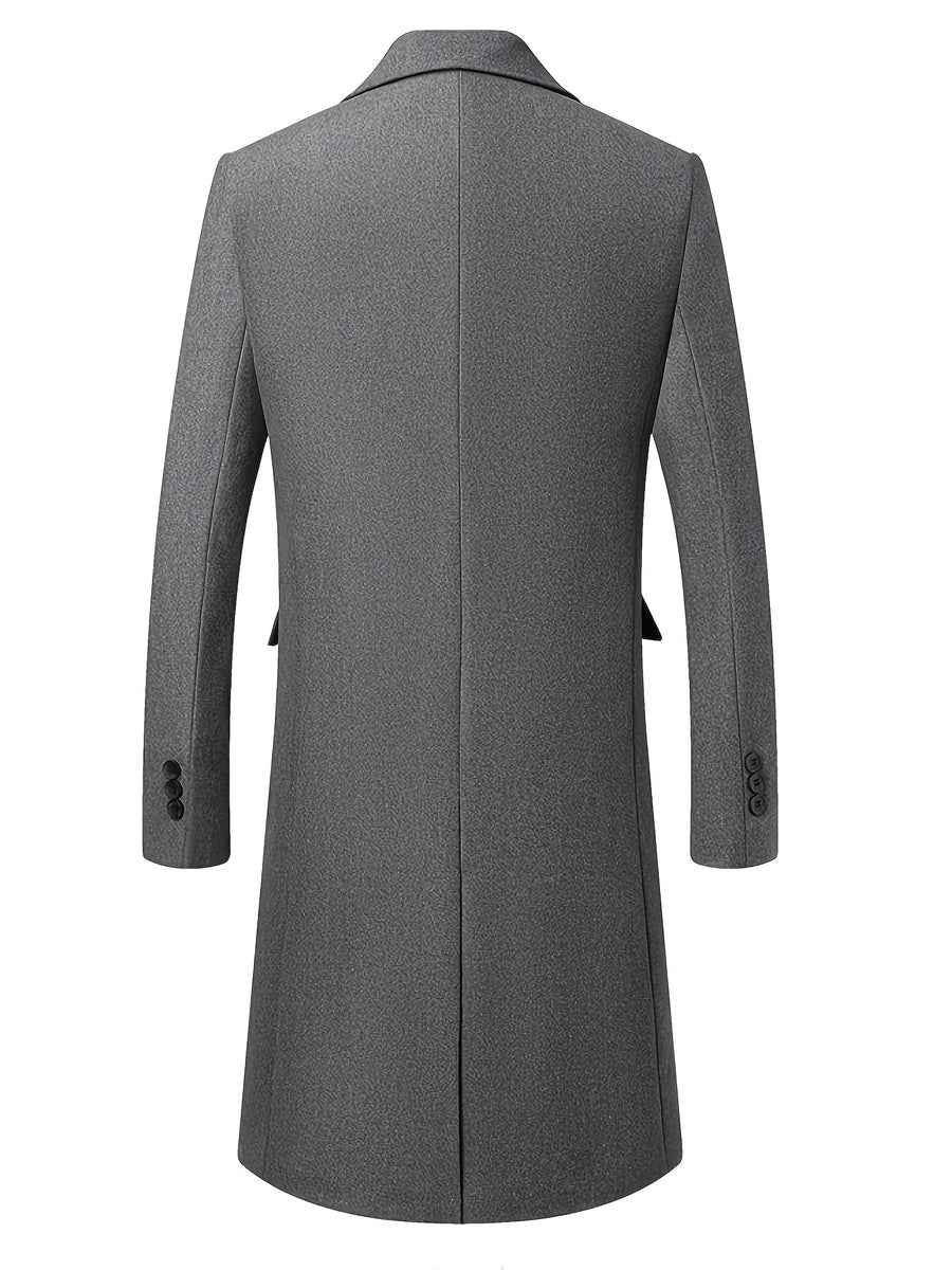 Manteau long en mélange de laine, col à revers, photo 8