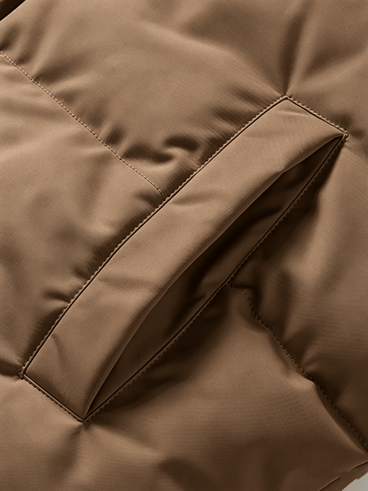 Veste matelassée pour homme, coupe-vent, à col montant, violet