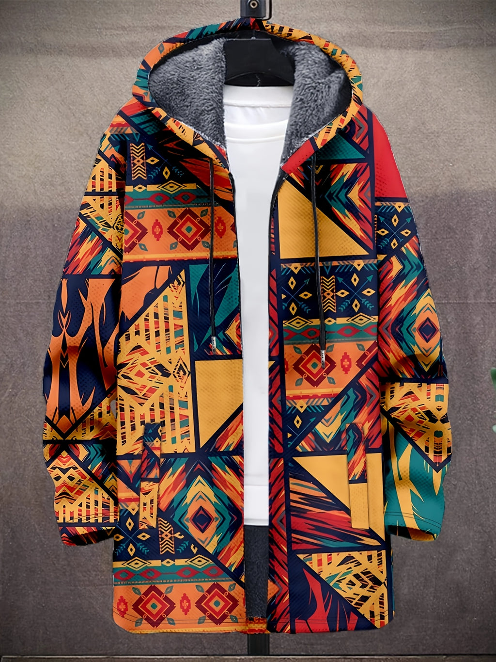 Veste long pour homme, couleurs mélangées