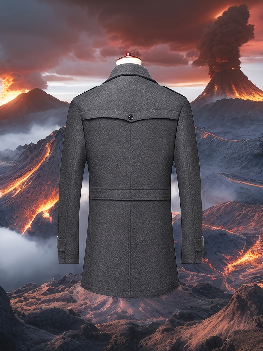 Veste en laine, 30 % laine, tweed, noir, photo 3