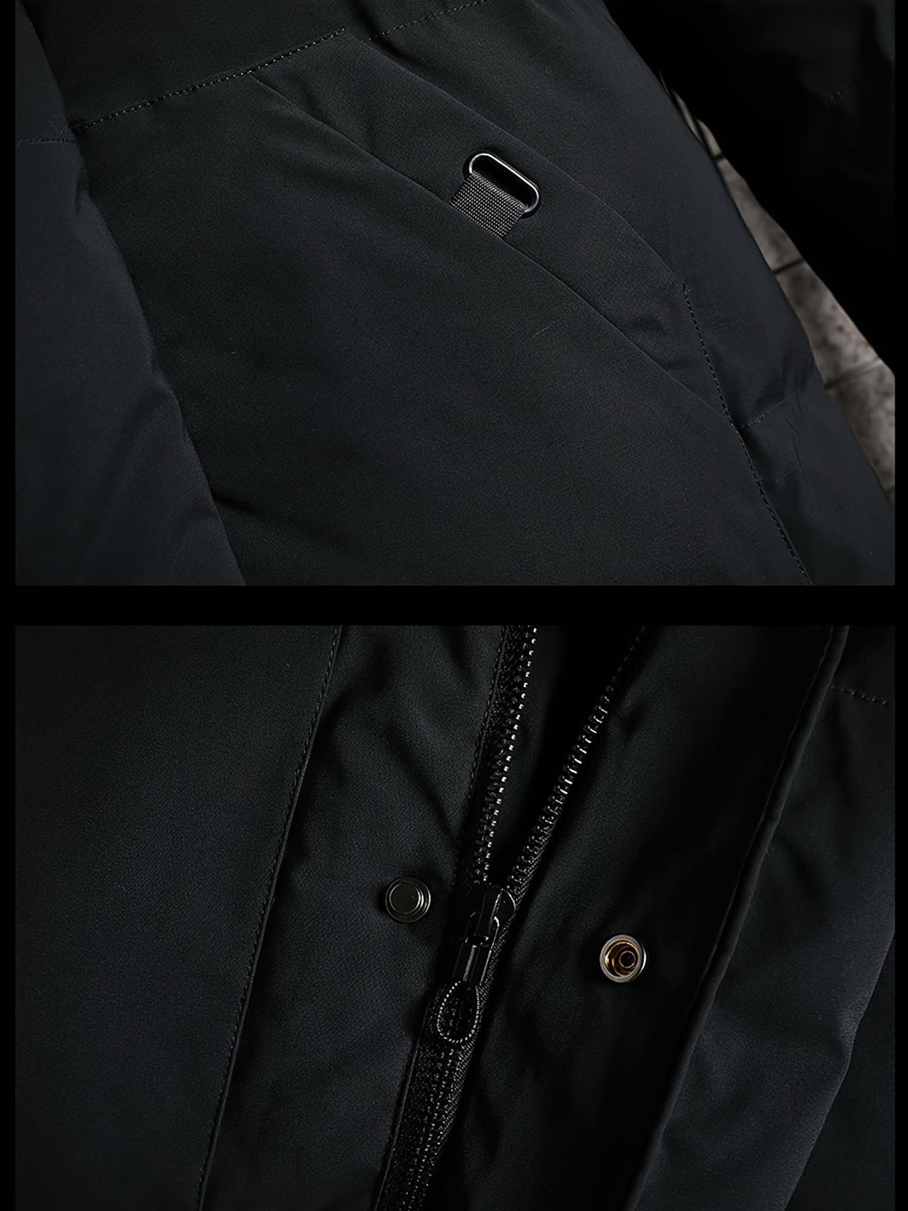 Manteau pour homme, à capuche, vert