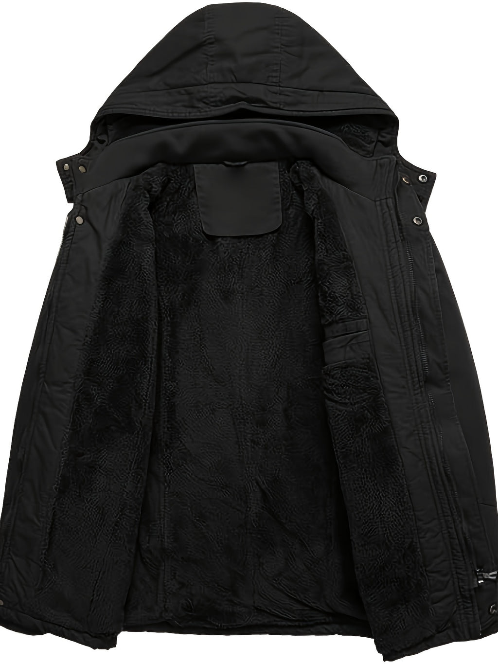 Veste mi-long pour homme, coupe-vent, à capuche