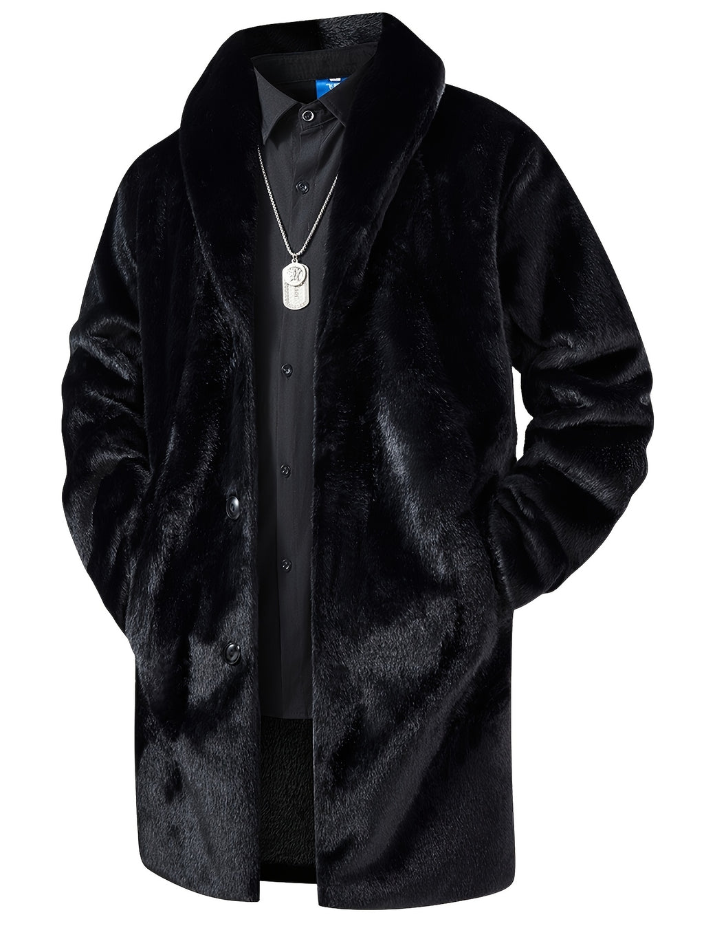 Manteau pour homme, à revers, modele 2