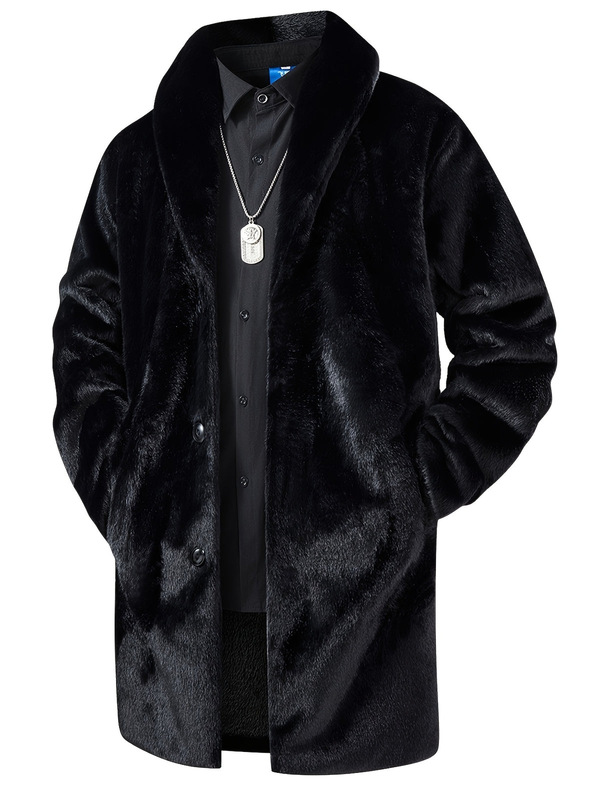 Manteau pour homme, à revers, modele 2