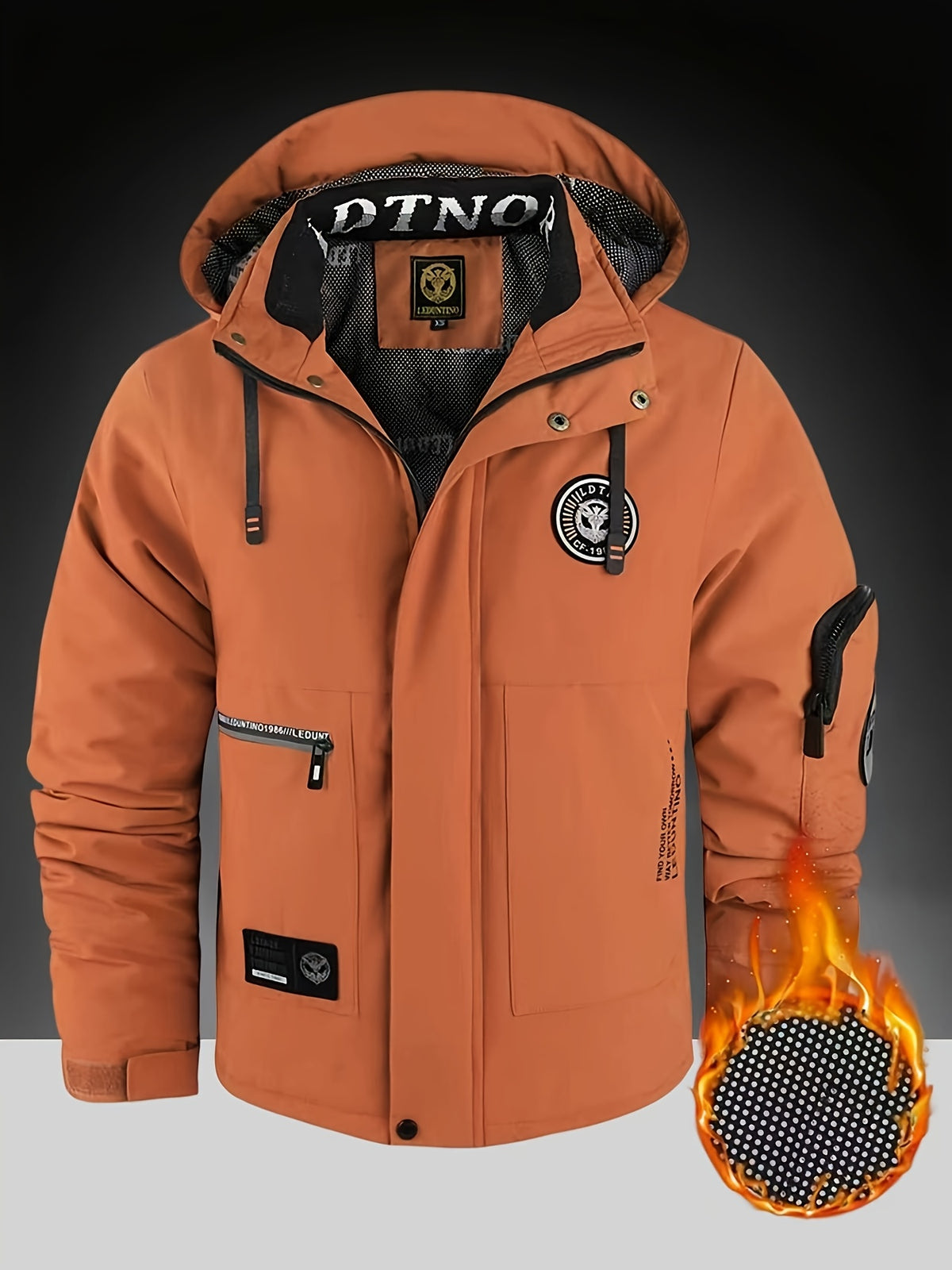Veste pour homme, à capuche, blanc