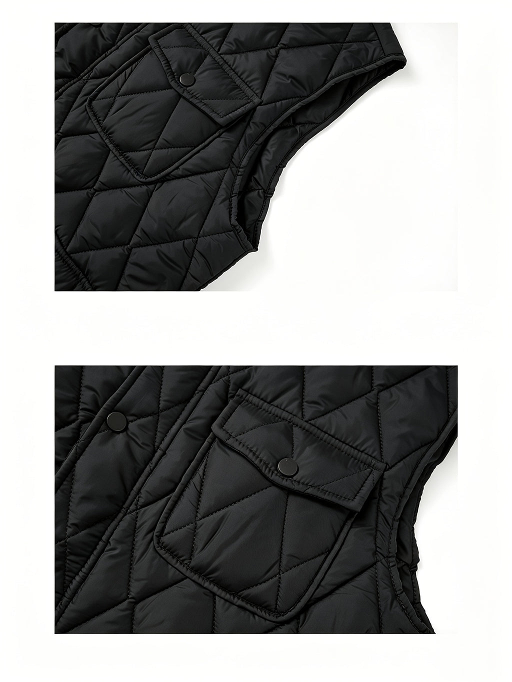 Manteau matelassé long, coupe-vent, à revers, photo 4