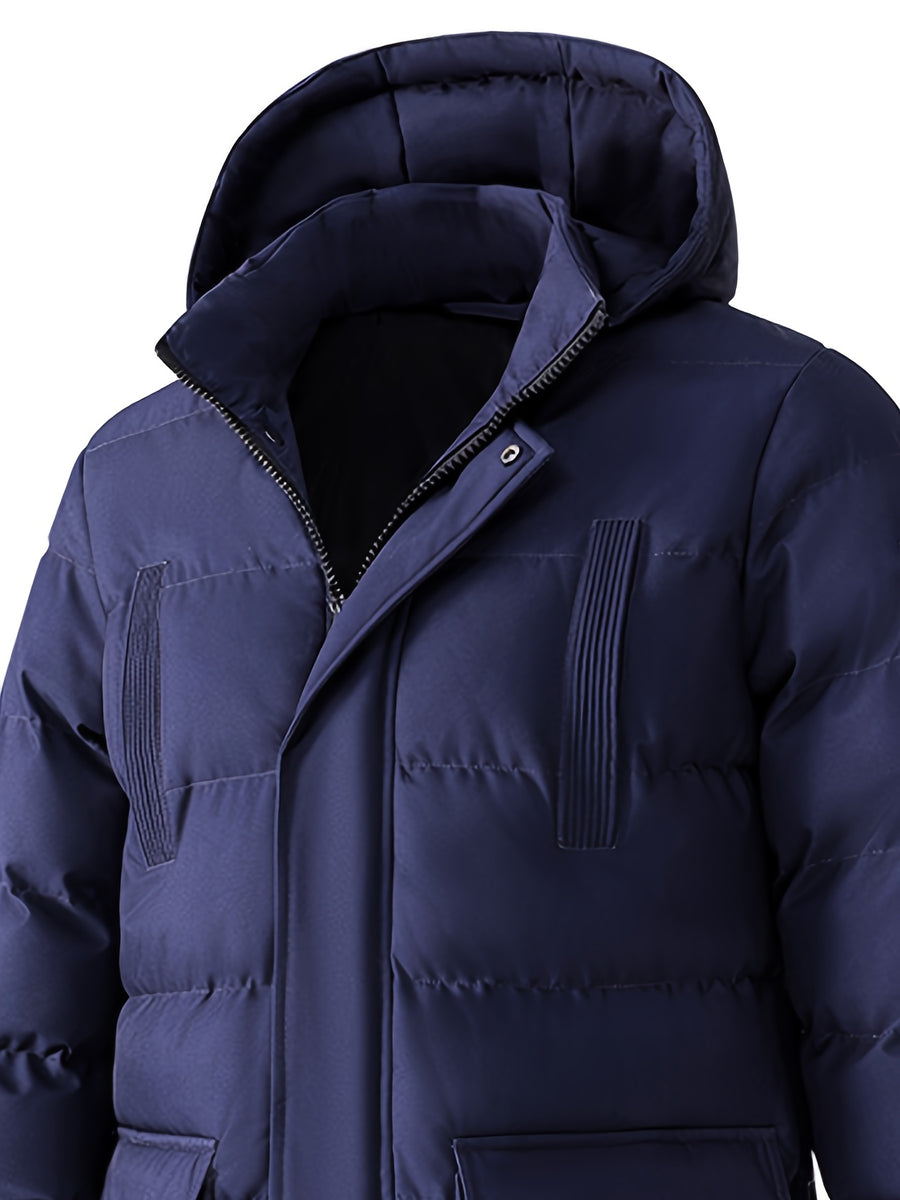 Veste long, grandes tailles, à capuche, détail du vêtement