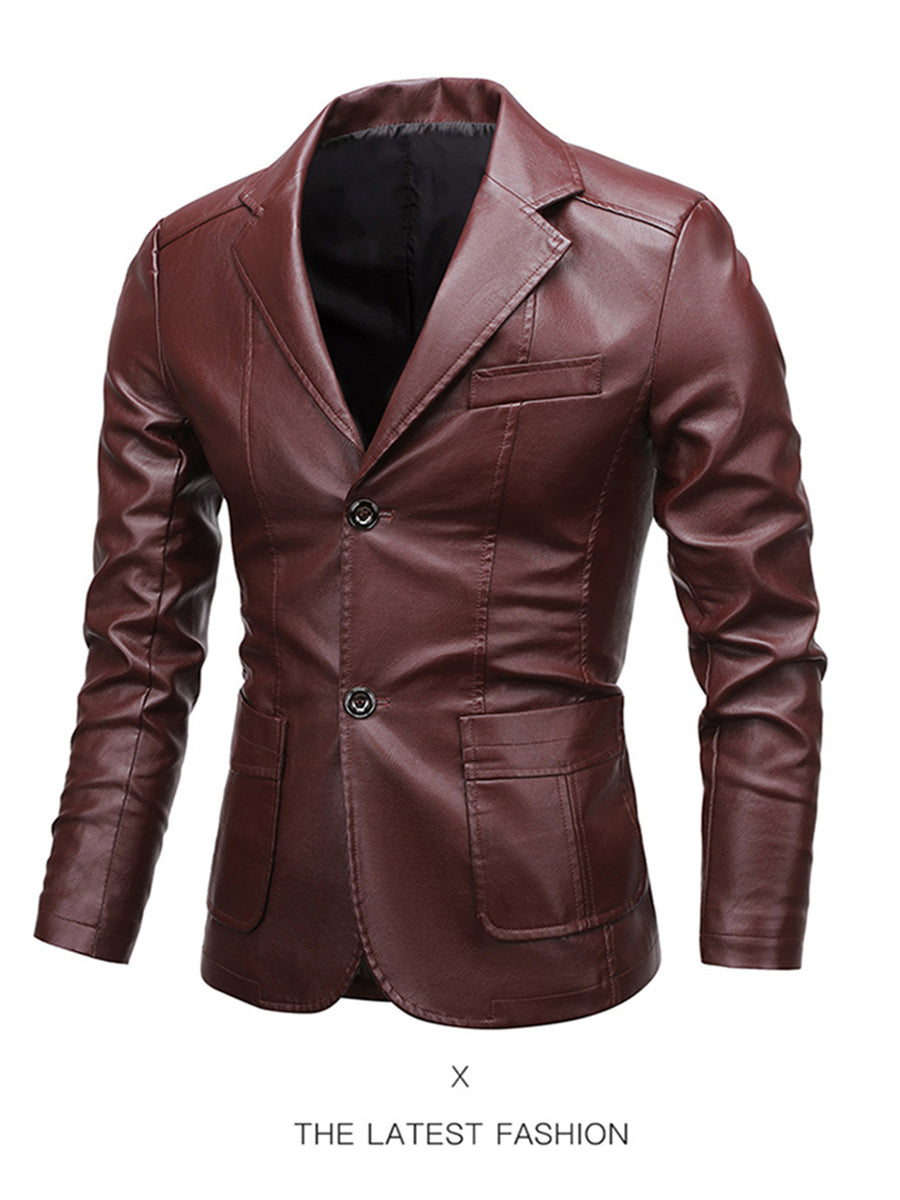 Veste, à revers, bourgogne