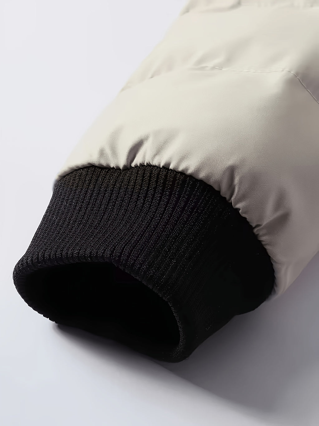 Manteau matelassé pour homme, capuche amovible, à col montant