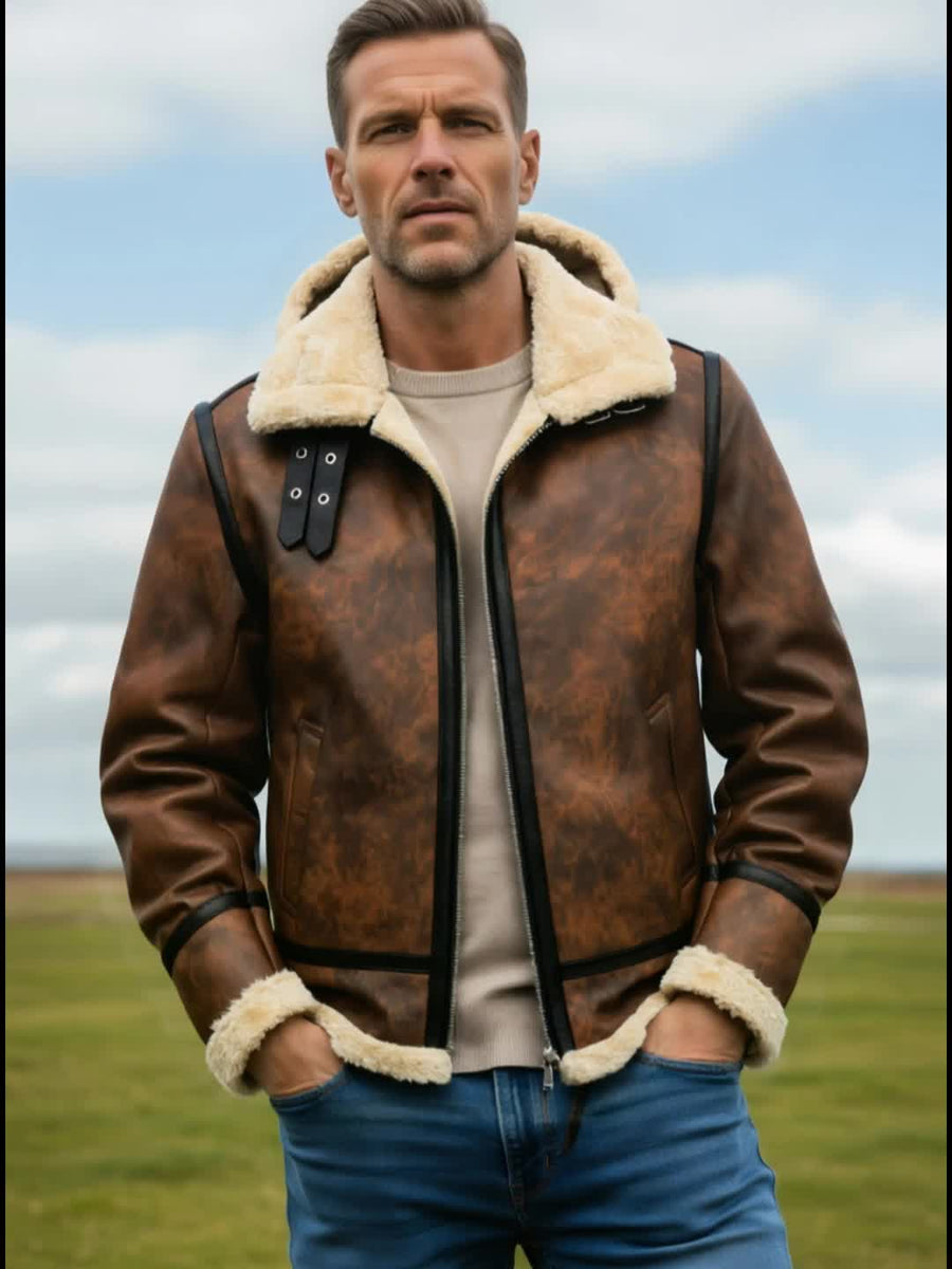 Veste, polaire, à capuche, café, photo 24