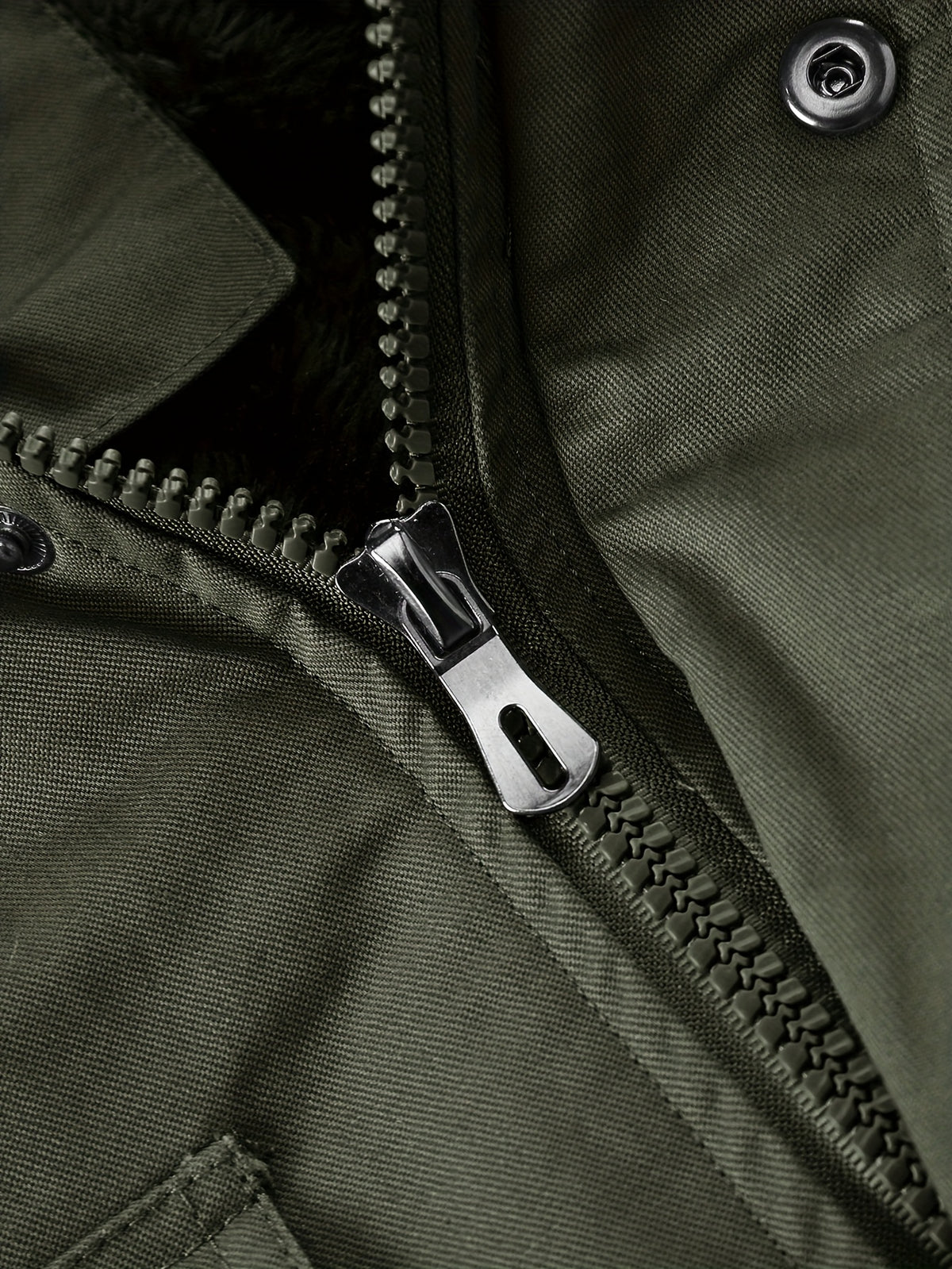 Veste pour homme, polaire, à capuche, vert fougère