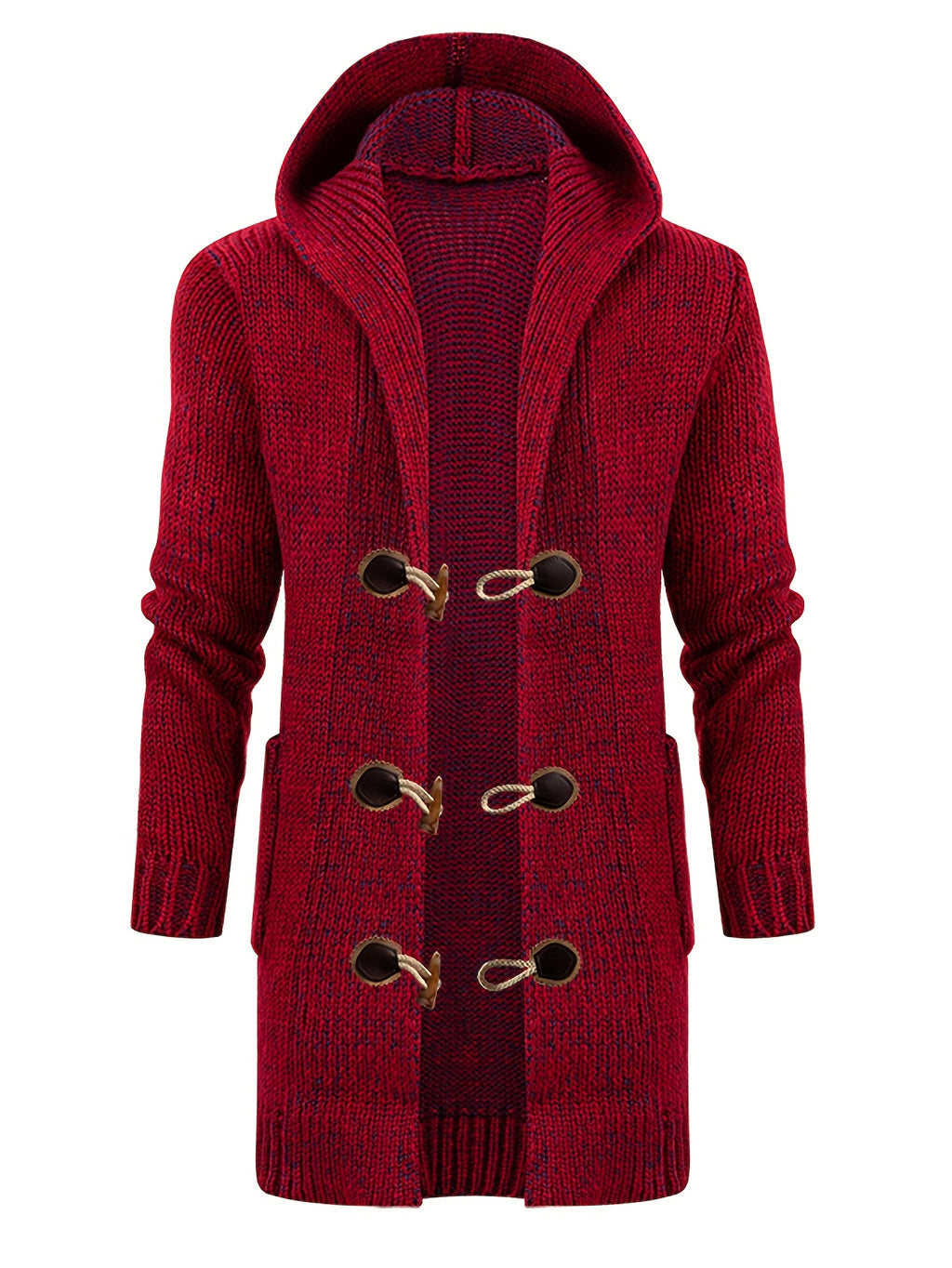 Veste pour homme, à capuche, bourgogne