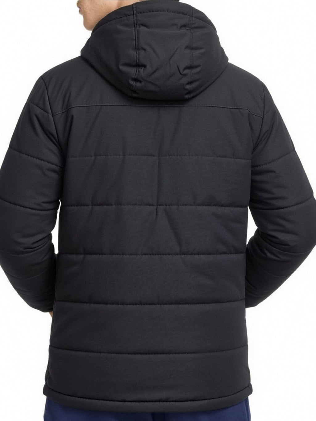 Manteau matelassé pour homme, polaire, à capuche