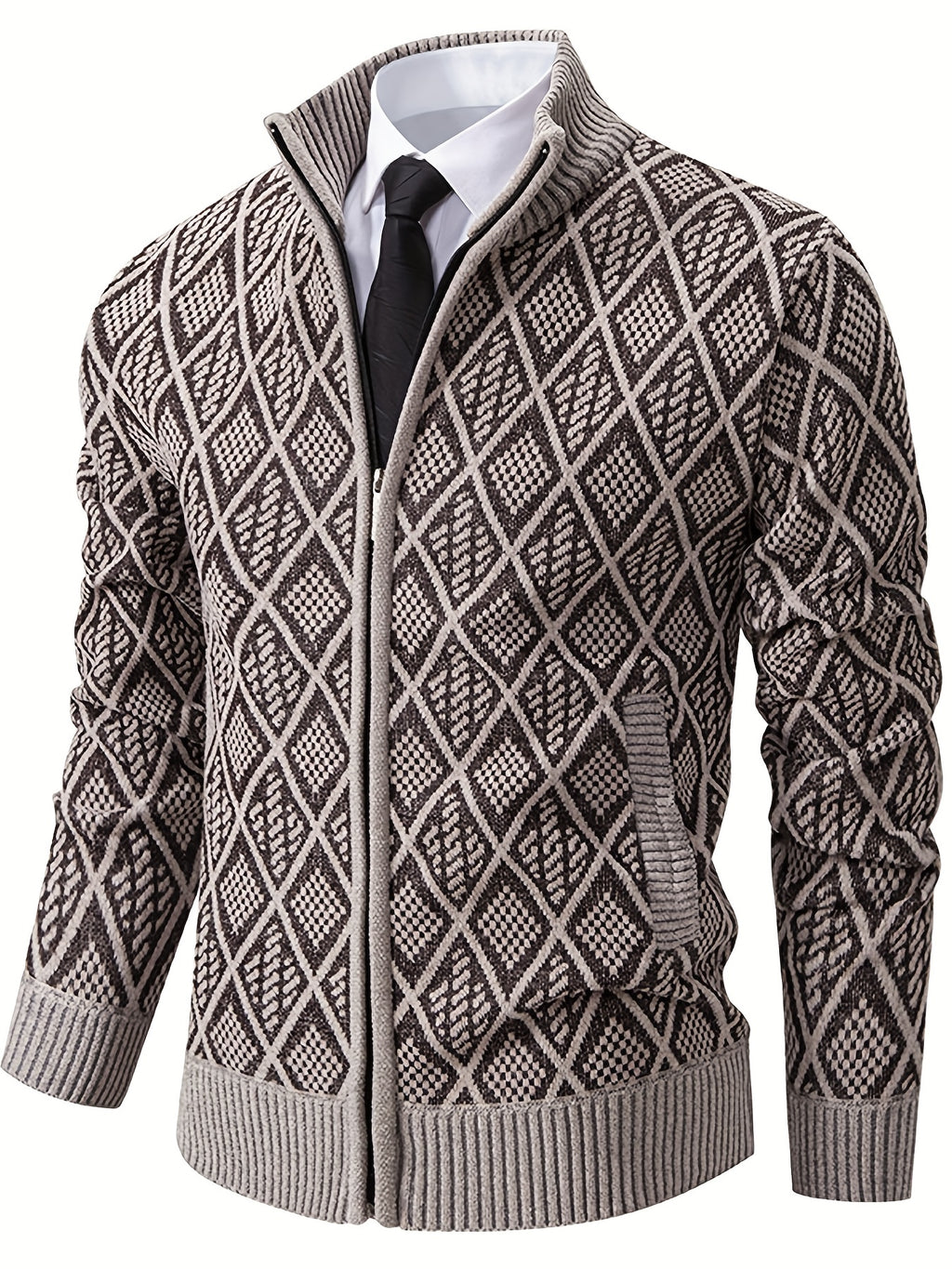 Manteau pour homme, à col montant