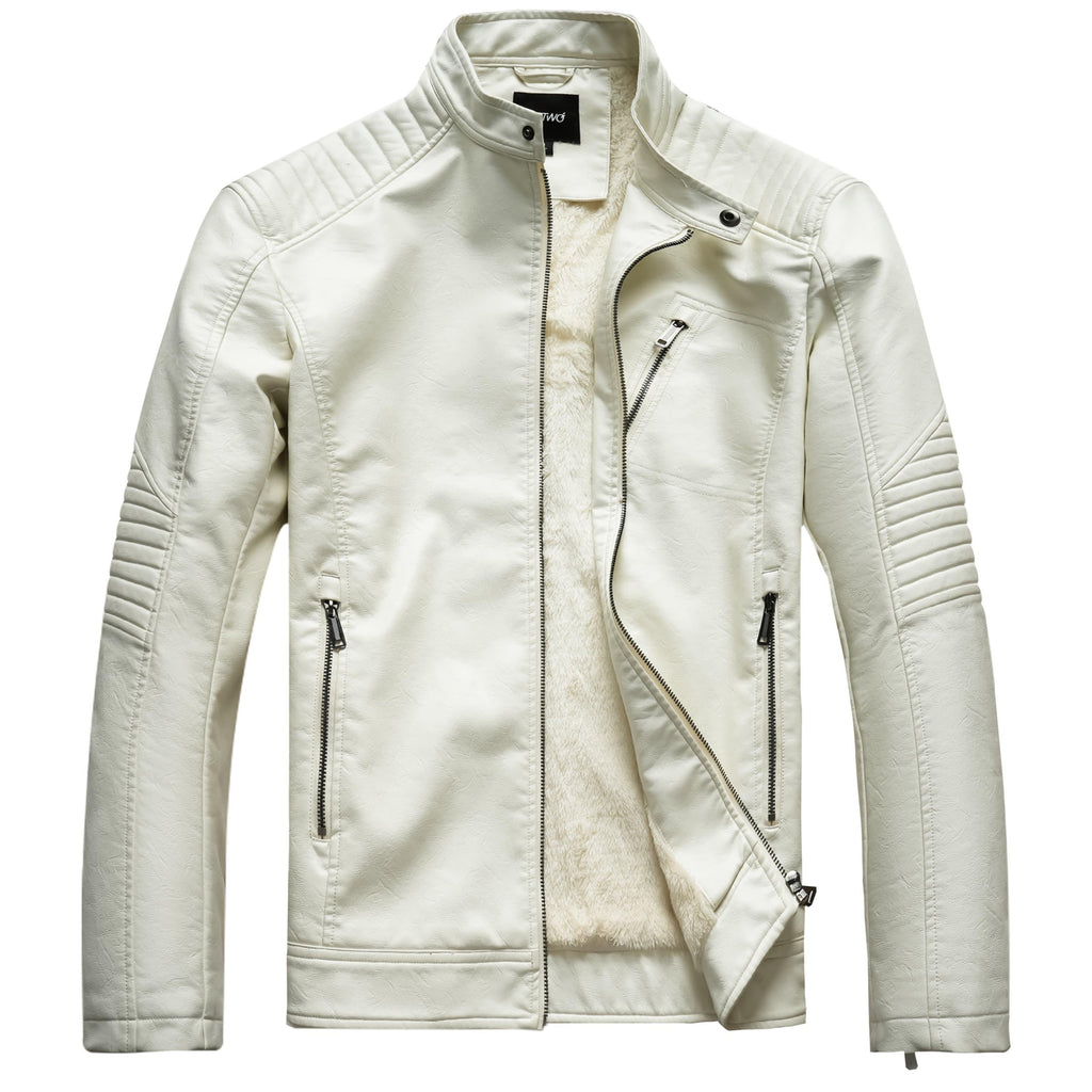 Veste Décontractée, une Pièce de Printemps/Hiver Élégante, avec un Design de Cardigan Zippé, un Col Montant et des Poches Zippées. Convient pour une Tenue Décontractée et les Soirées, Elle est Aussi Confortable pour le Cyclisme. Un Cadeau de No, coloris blanc