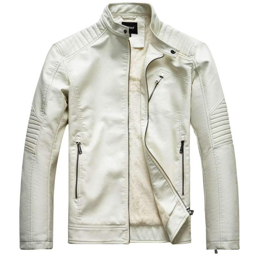 Veste Décontractée, une Pièce de Printemps/Hiver Élégante, avec un Design de Cardigan Zippé, un Col Montant et des Poches Zippées. Convient pour une Tenue Décontractée et les Soirées, Elle est Aussi Confortable pour le Cyclisme. Un Cadeau de No, coloris blanc