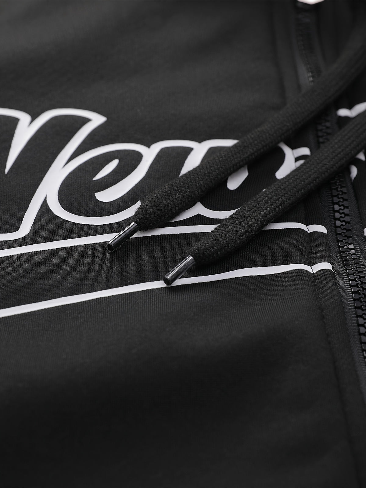 Veste pour homme, polaire, à capuche, grand noir