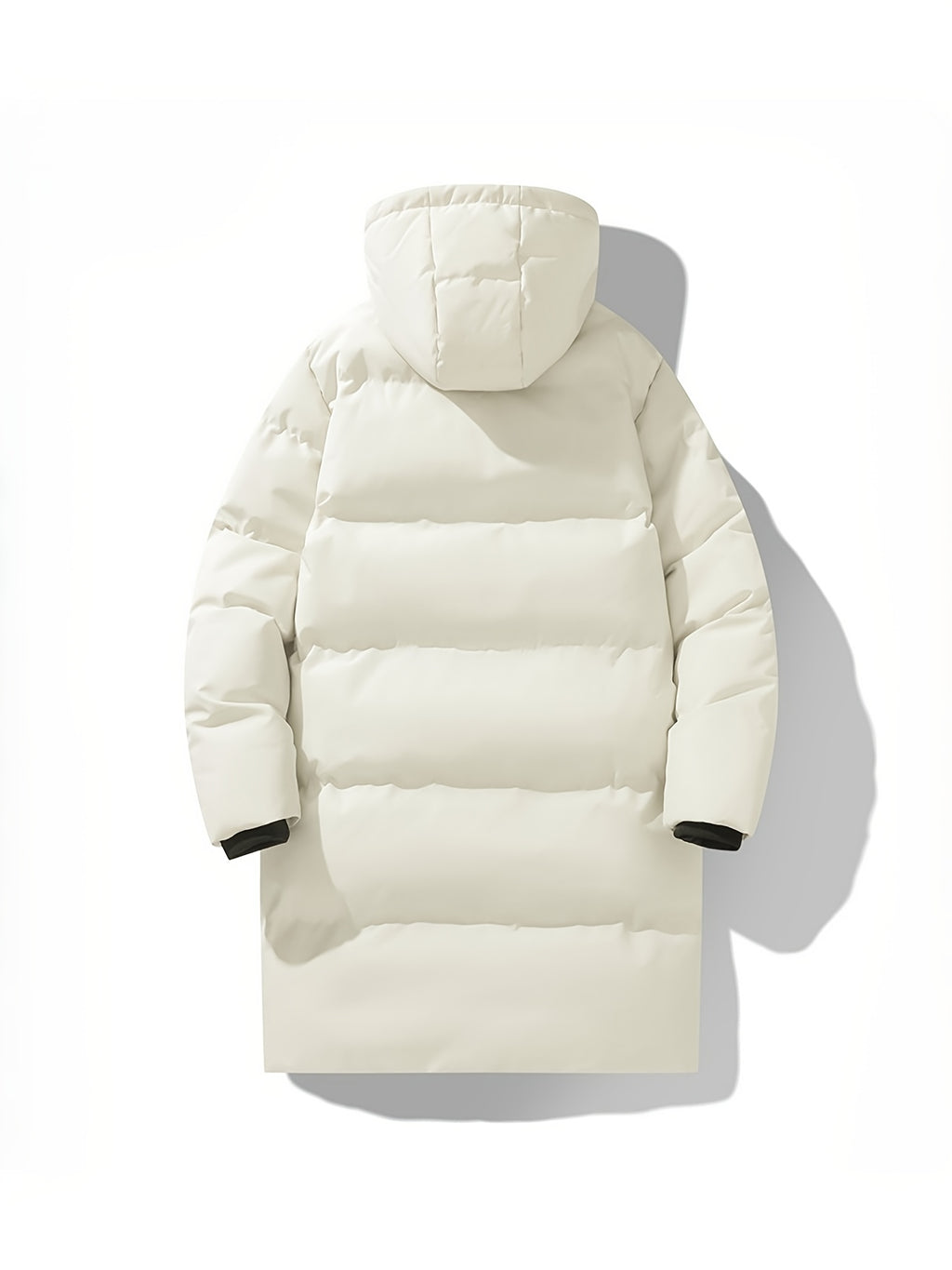 Manteau matelassé pour homme, coupe-vent, à capuche, gris