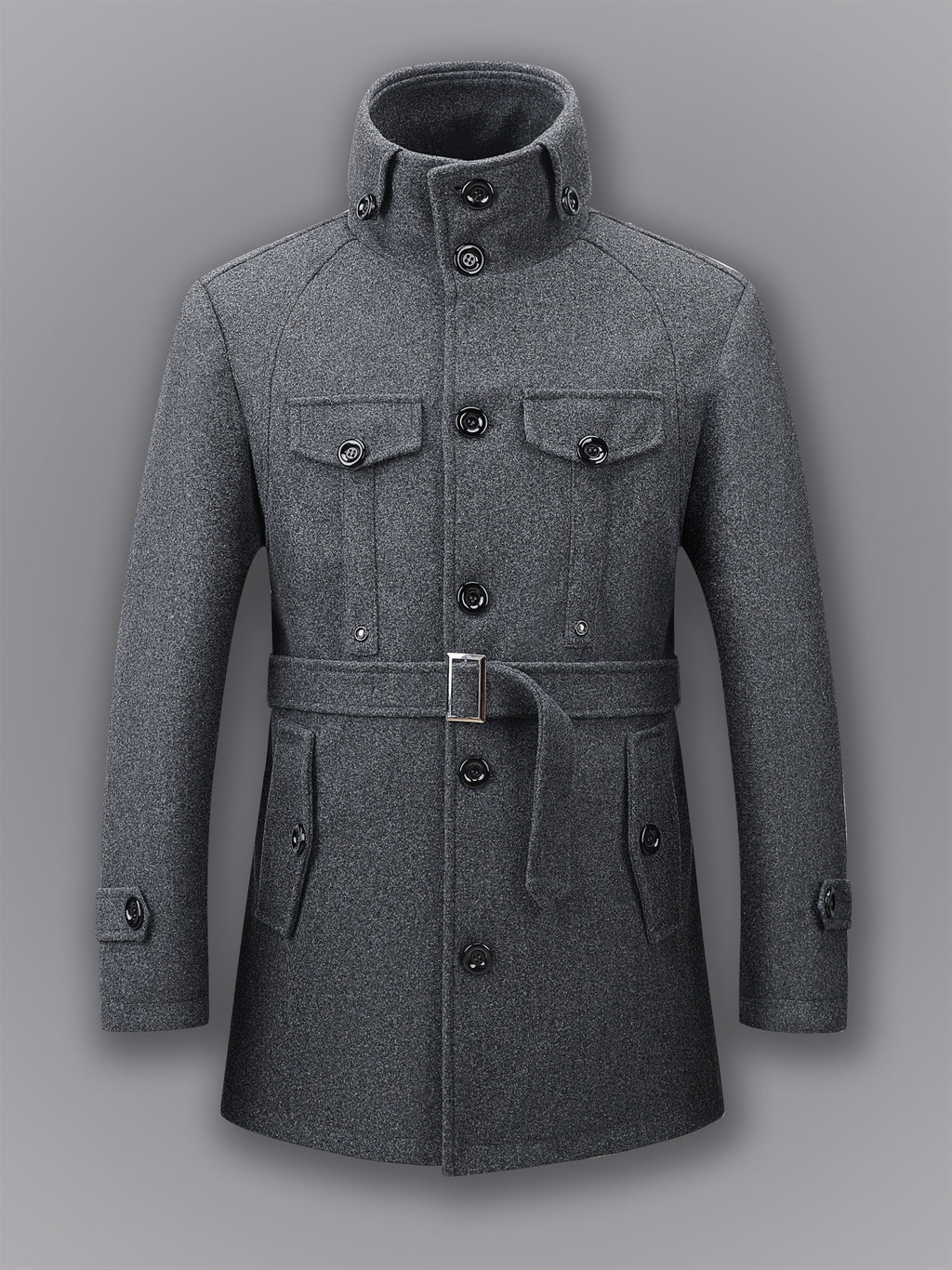 Manteau mi-long pour homme, coupe-vent