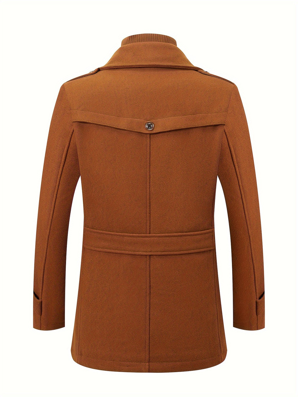 Manteau en laine, 30 % laine, à revers, orange, photo 5