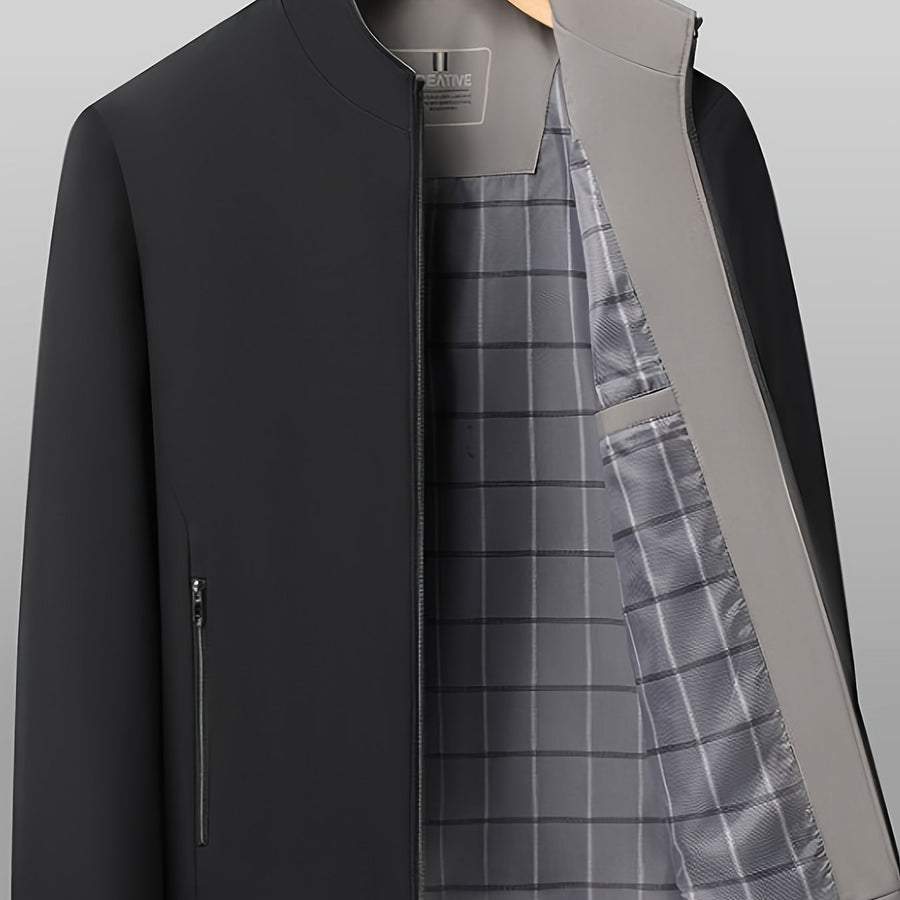 Veste, à col montant, jd1008 xing - 406 noir, coloris jd1008 xing - 406 noir, détail