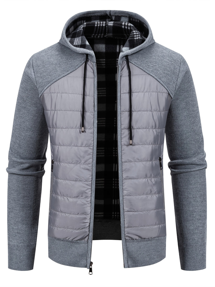 Manteau matelassé long, patchwork, à capuche, photo 11