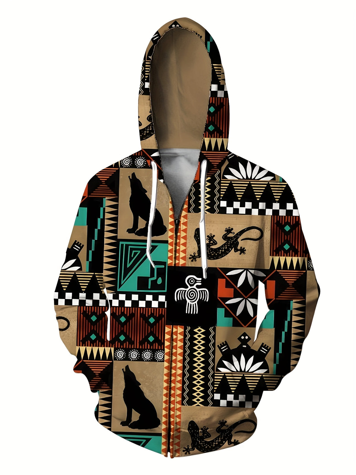 Veste pour homme, à capuche, couleurs mélangées