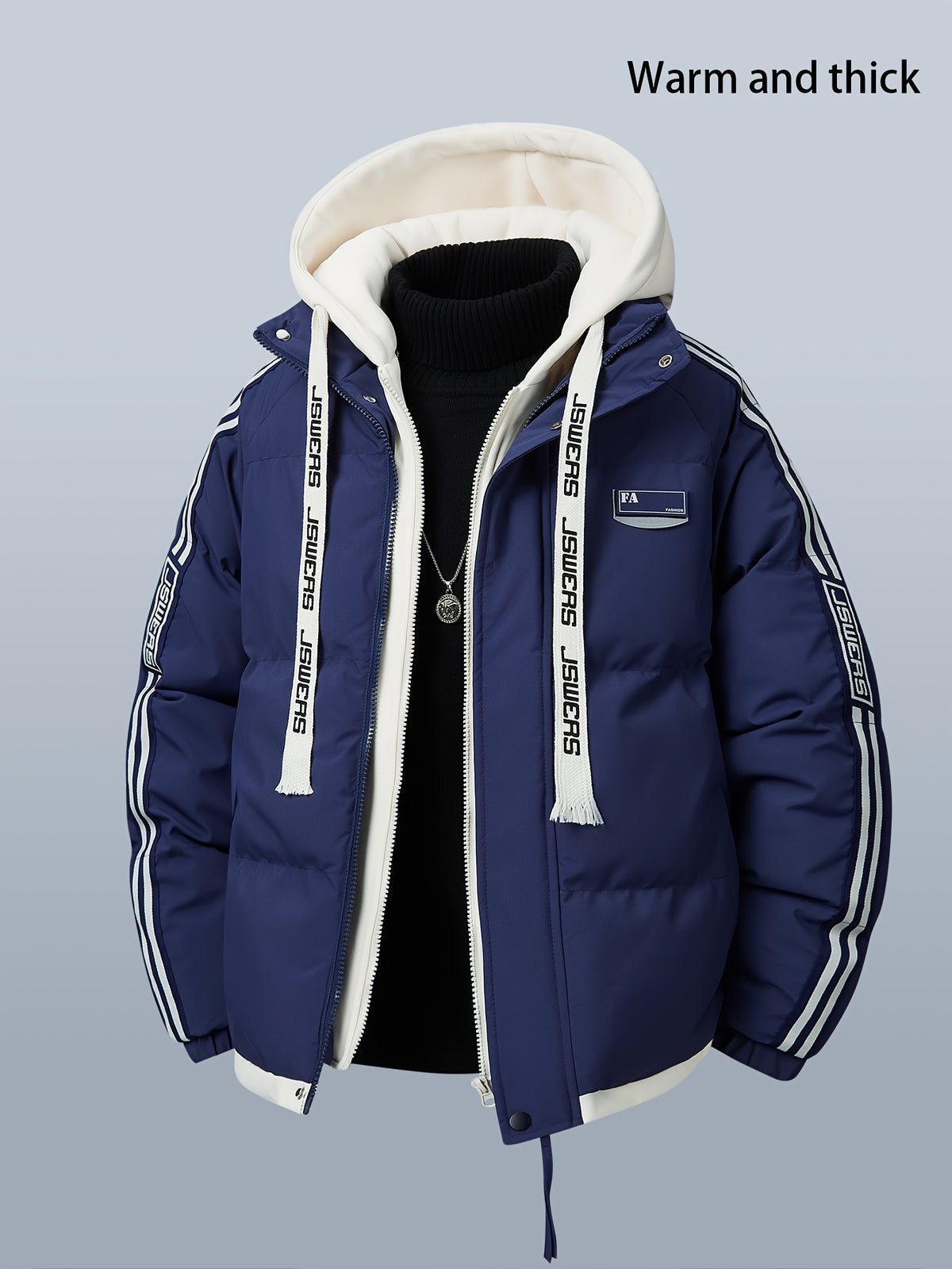 Veste pour homme, à capuche, abricot