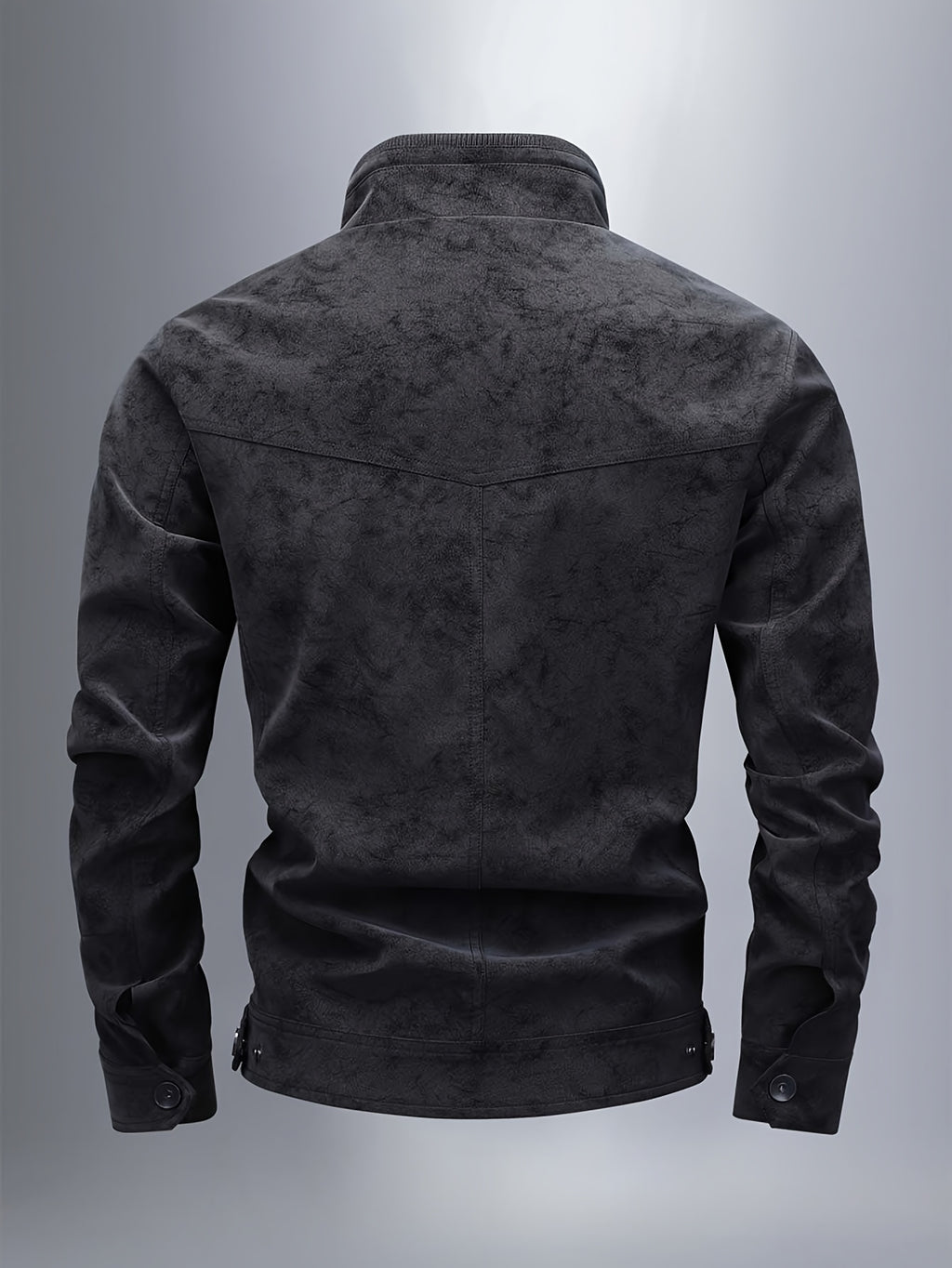 Veste, à col montant, brun, détail du vêtement