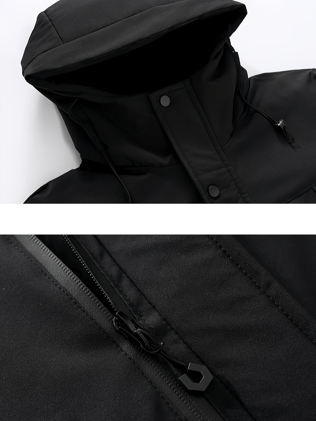 Manteau matelassé pour homme, à capuche, jaune
