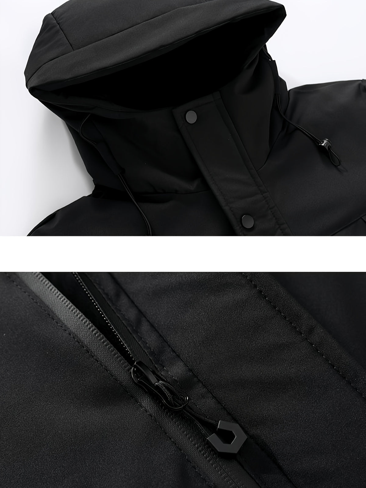 Manteau matelassé pour homme, à capuche, jaune