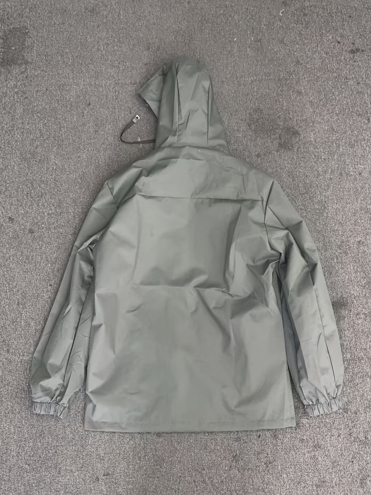 Veste long pour homme, coupe-vent, à capuche, vert clair
