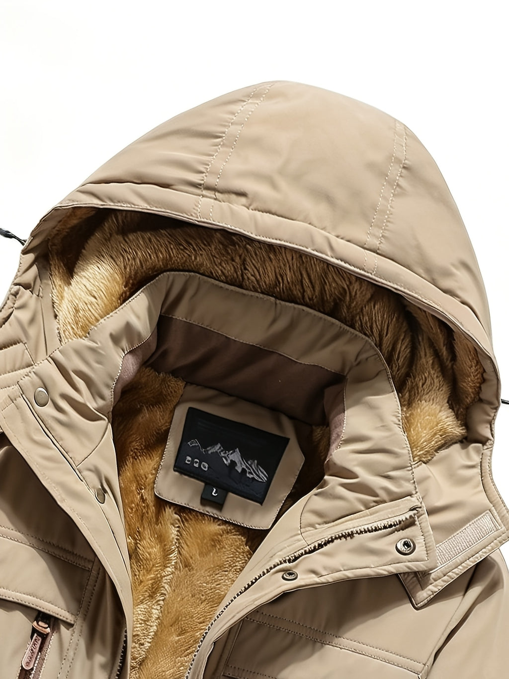 Parka matelassée pour homme, coupe-vent, à capuche