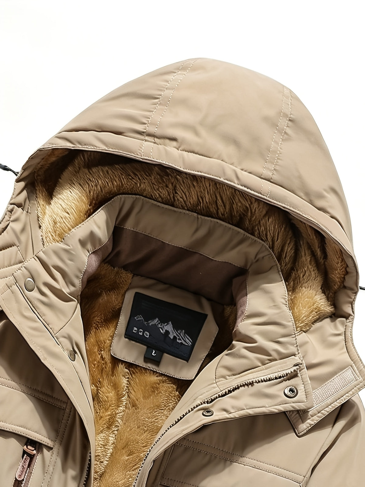 Parka matelassée pour homme, coupe-vent, à capuche