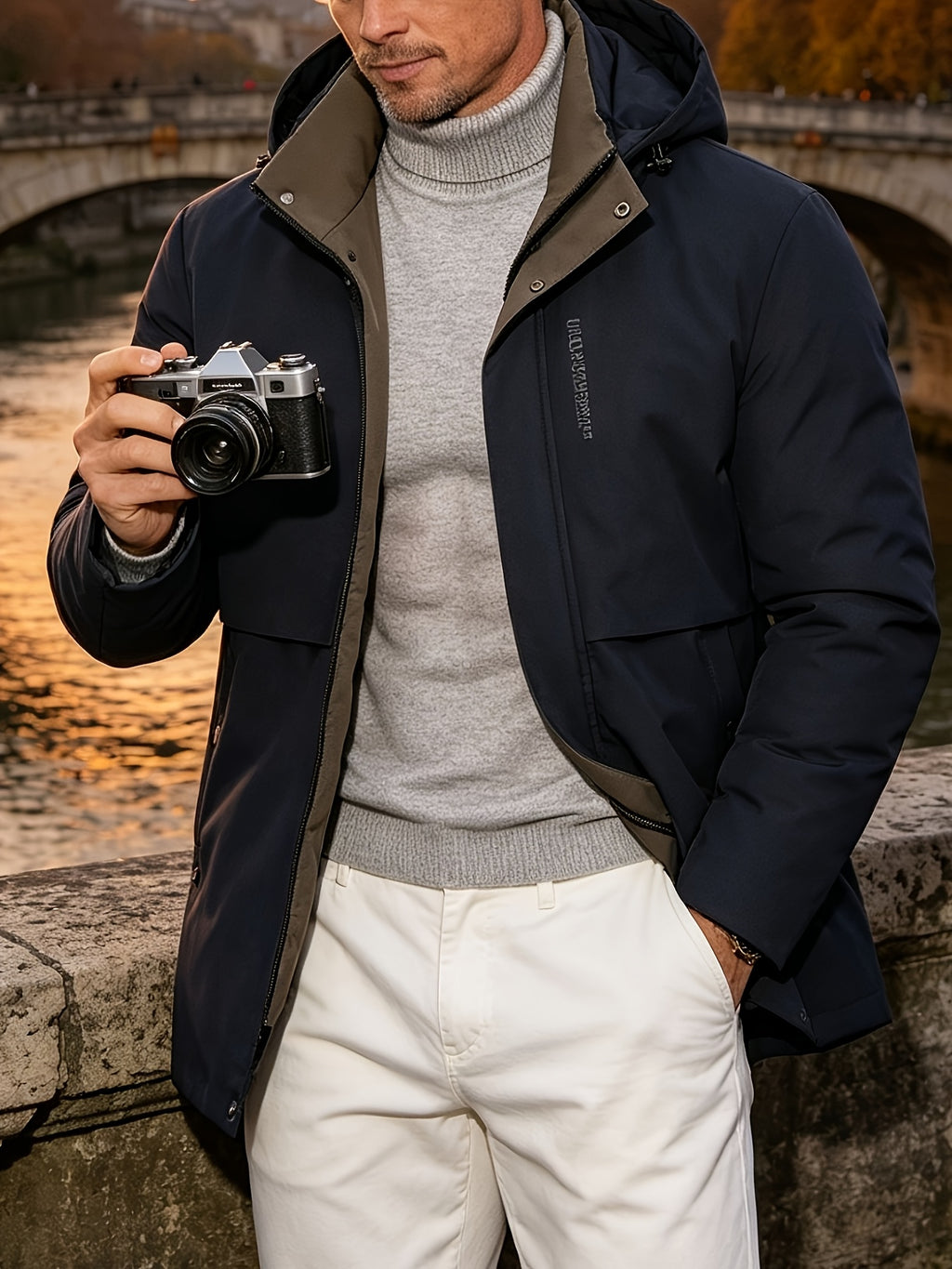 Veste pour homme, à col montant, modele 3