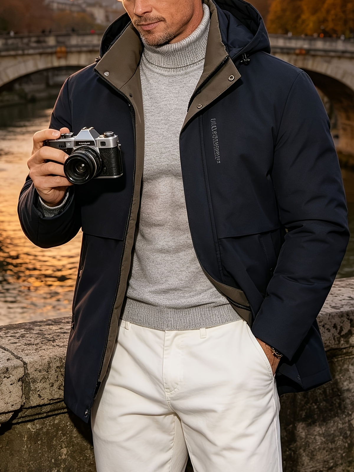 Veste pour homme, à col montant, modele 3
