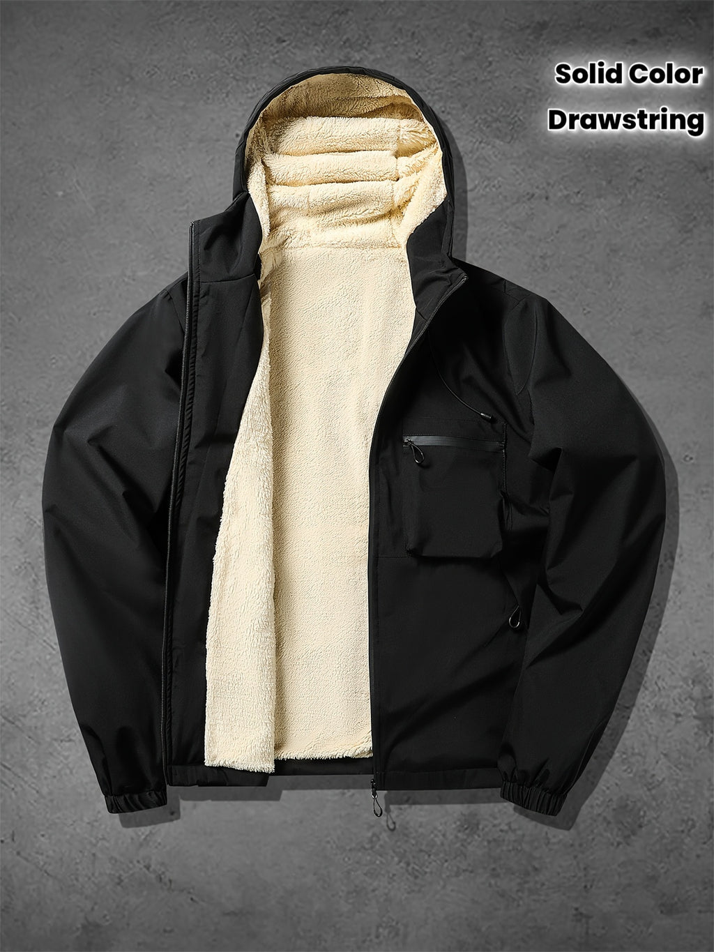 Veste long pour homme, à capuche