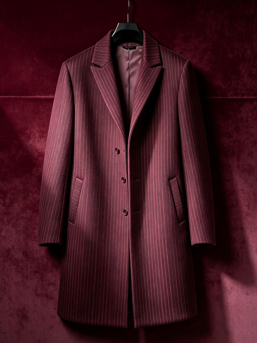 Manteau, grandes tailles, à revers, couleurs mélangées