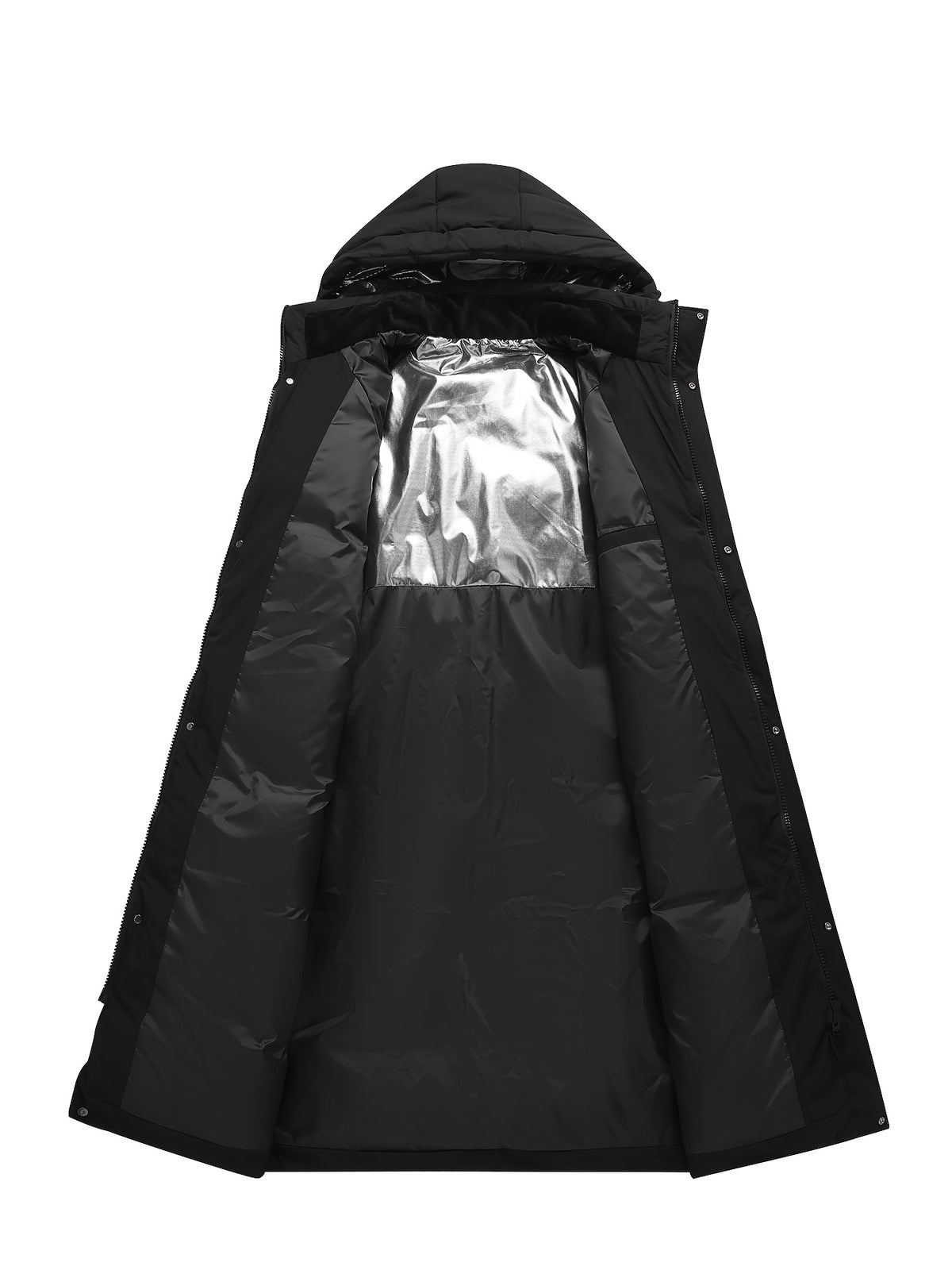 Doudoune matelassée pour homme, coupe-vent, à capuche