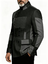 Veste, à col montant, boutonnage