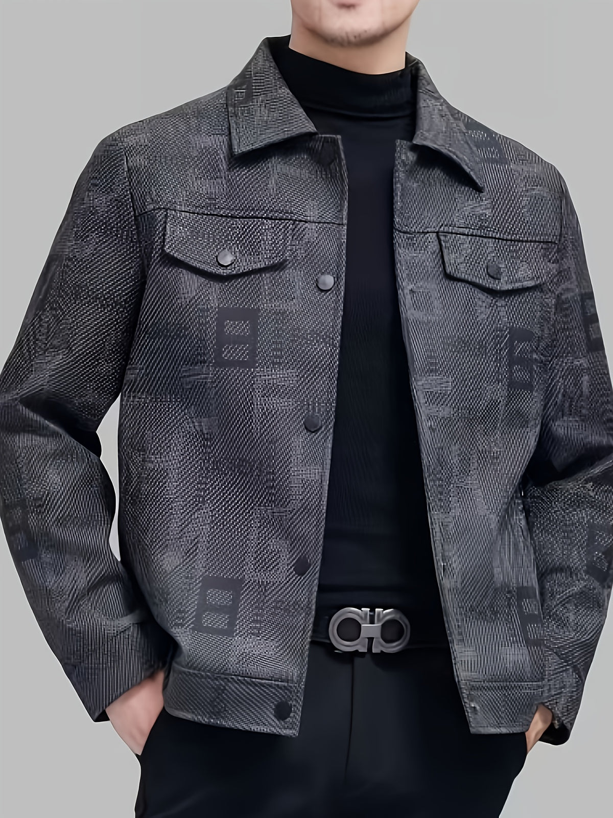 Veste court pour homme, à revers